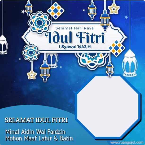 Download Bingkai Twibbon Selamat Hari Raya Idul Fitri 1443 H, Terbaru 2022
