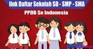 Link Pendaftaran SD, SMP dan SMASMK READY PPDB Online 2021
