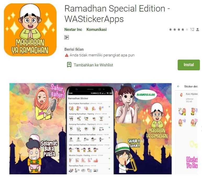 Aplikasi Stiker WhatsApp Ramadan