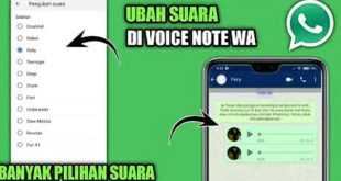 Cara Menggantin Suara Di Voice Note WhatsApp Menjadi Unik