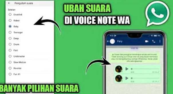 Cara Menggantin Suara Di Voice Note WhatsApp Menjadi Unik
