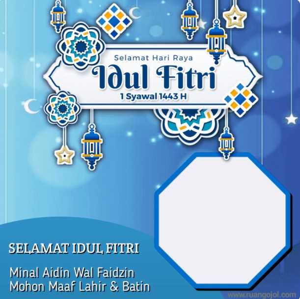 Download Bingkai Twibbon Selamat Hari Raya Idul Fitri 1443 H, Terbaru 2022