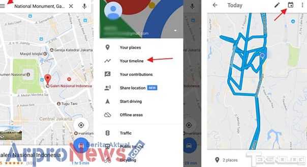 Google Melengkapi Google Maps dengan Fitur 'My Timeline'.