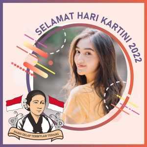 Graphic Design Vector Twibbon Memperingati Hari Kartini 2022, Gratis